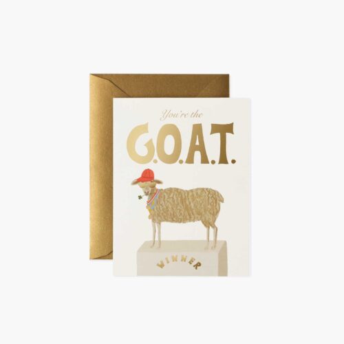 G.O.A.T. Love & Friendship Card - Single Card