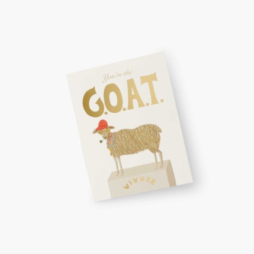 Alternative view of G.O.A.T. Love & Friendship Card - Single Card