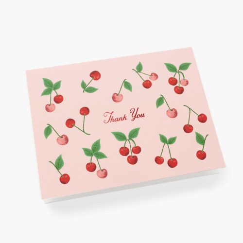 Alternative view of Cherries Thank You Cards - Boxed Set