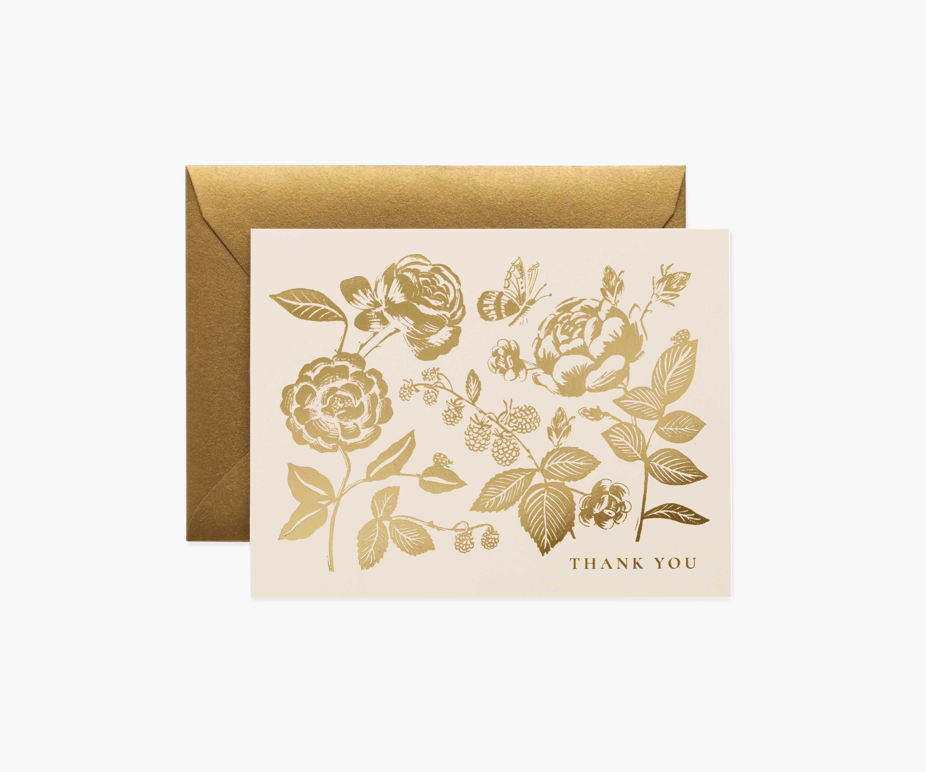 English Rose Thank You Cards - Boxed Set
