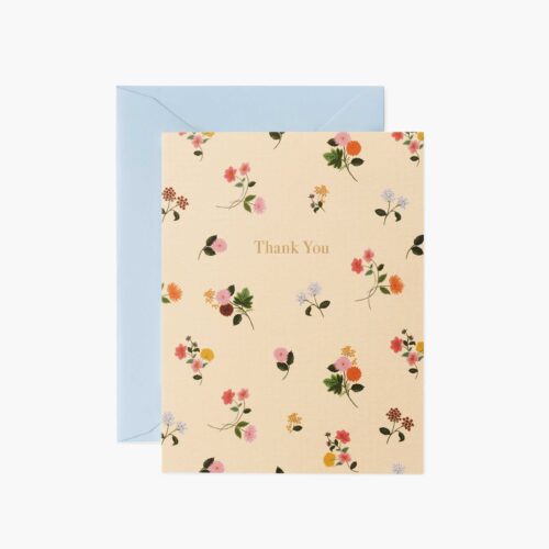 Ditsy Dahlia Thank You Cards - Boxed Set