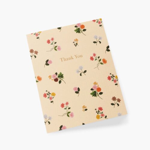 Alternative view of Ditsy Dahlia Thank You Card - Single Card
