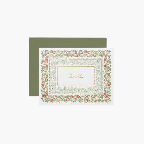 Rosette Thank You Card - Single Card