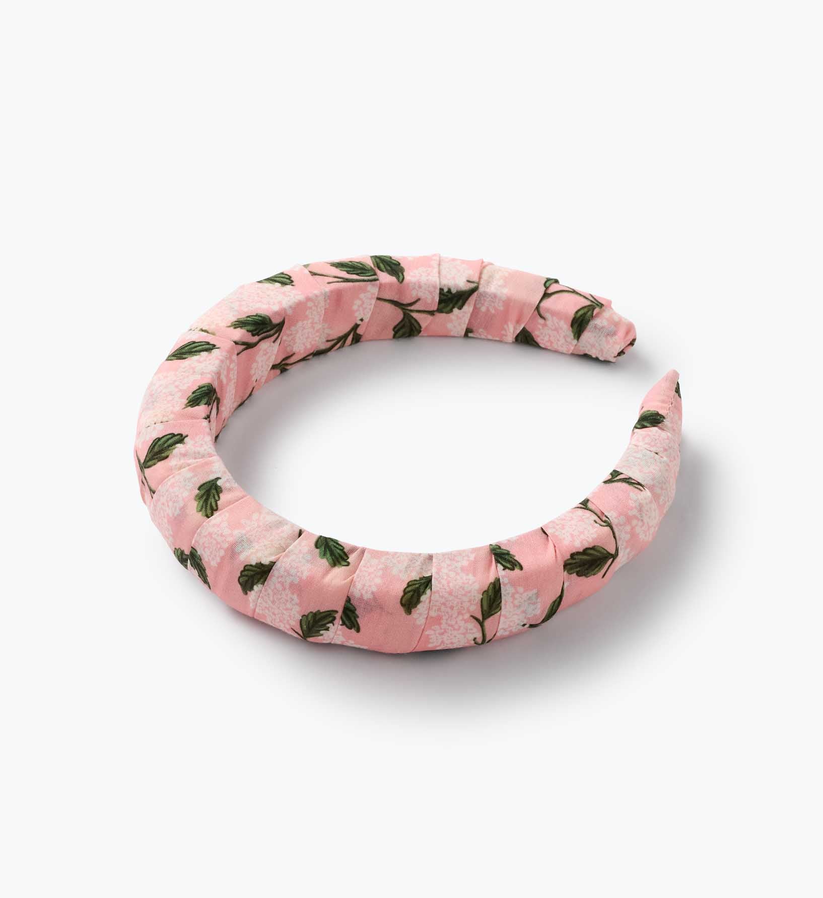 Wrapped Headband - Pink Hydrangea - Image 3