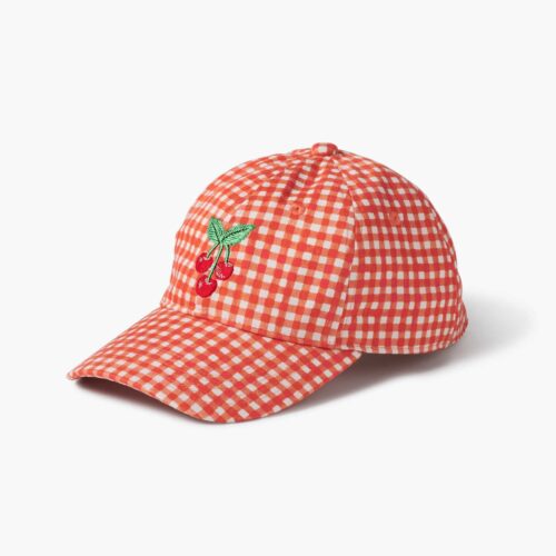 Baseball Cap - Gingham Cherries