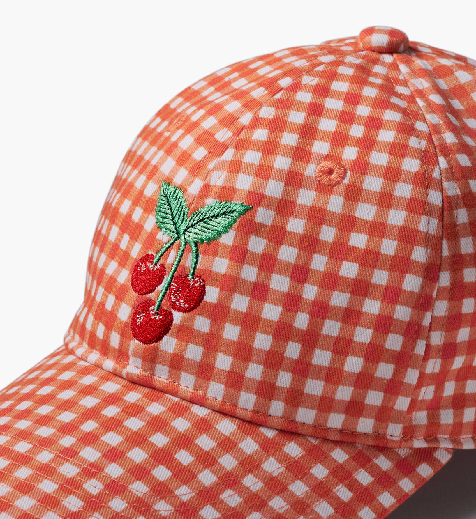 Baseball Cap - Gingham Cherries - Image 4