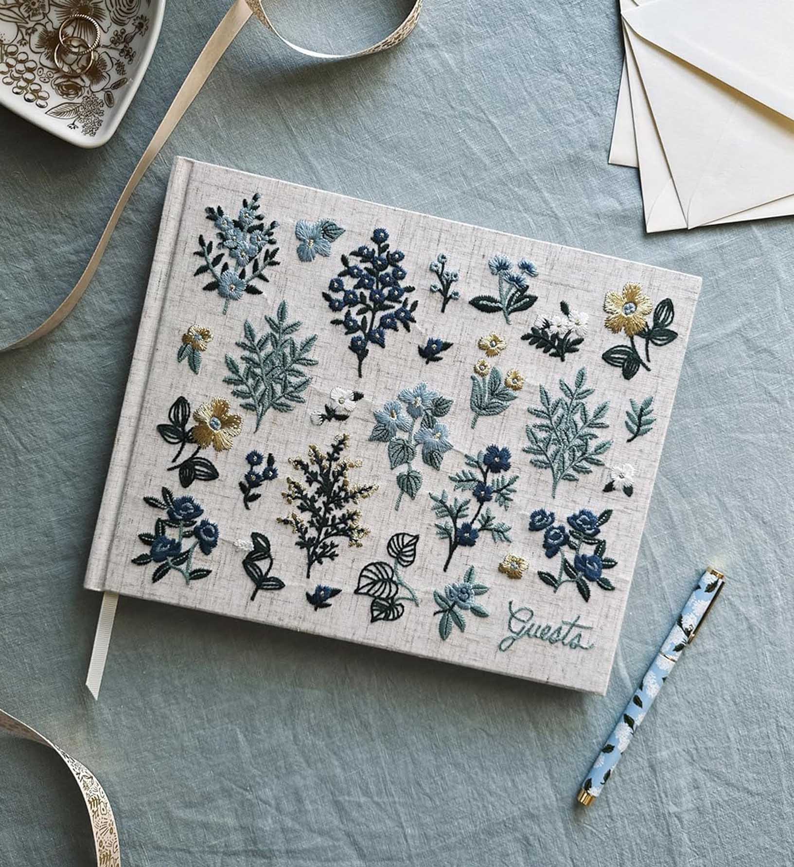 Embroidered Guest Book - Wildwood - Image 2
