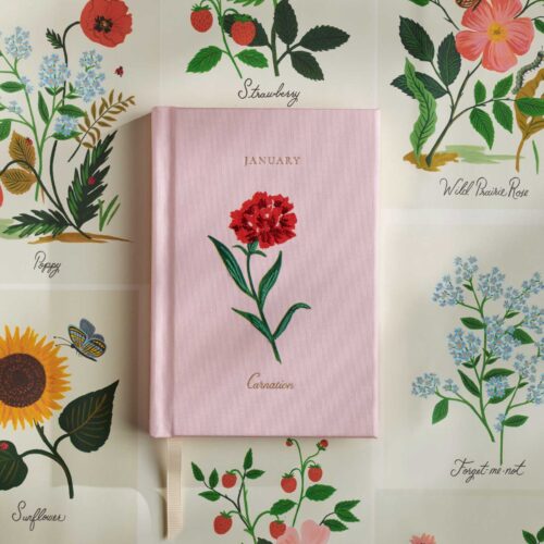 Alternative view of Birth Month Mini Embroidered Journal - January