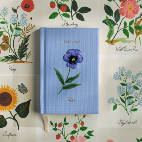 Alternative view of Birth Month Mini Embroidered Journal - February
