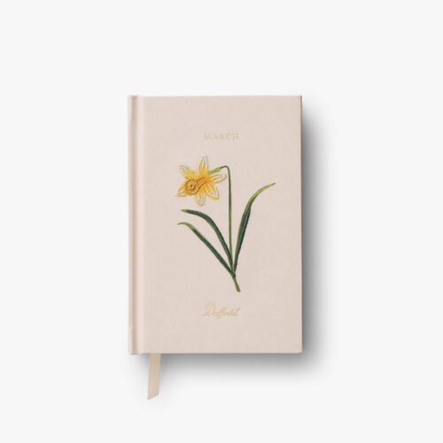 Birth Month Mini Embroidered Journal - March