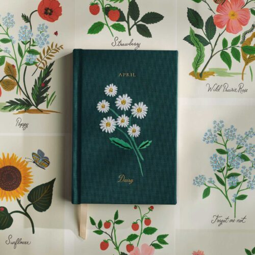 Alternative view of Birth Month Mini Embroidered Journal - April