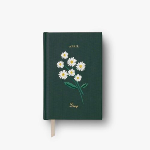Birth Month Mini Embroidered Journal - April