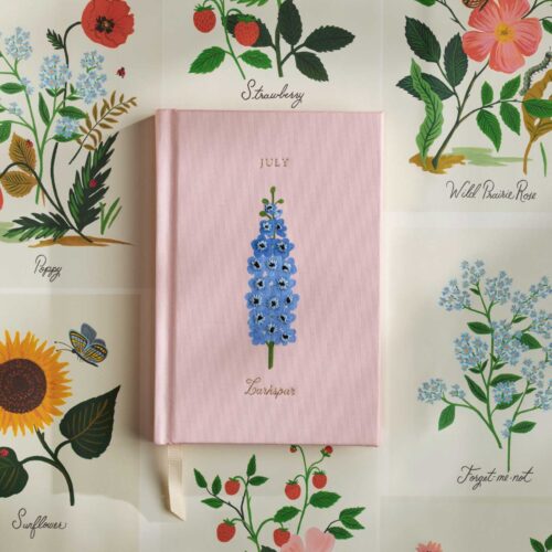 Alternative view of Birth Month Mini Embroidered Journal - July