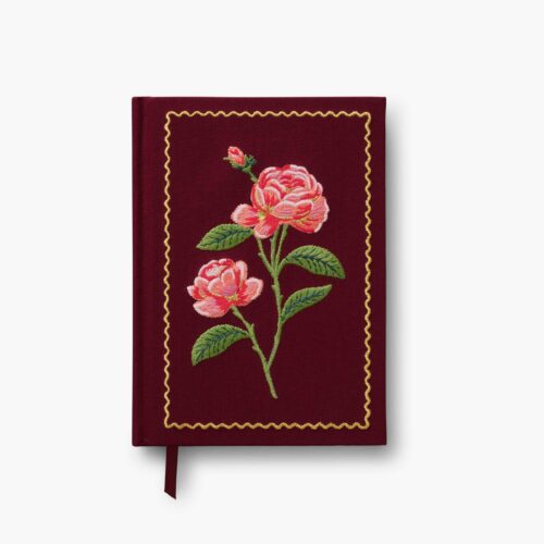 Embroidered Journal - Roses
