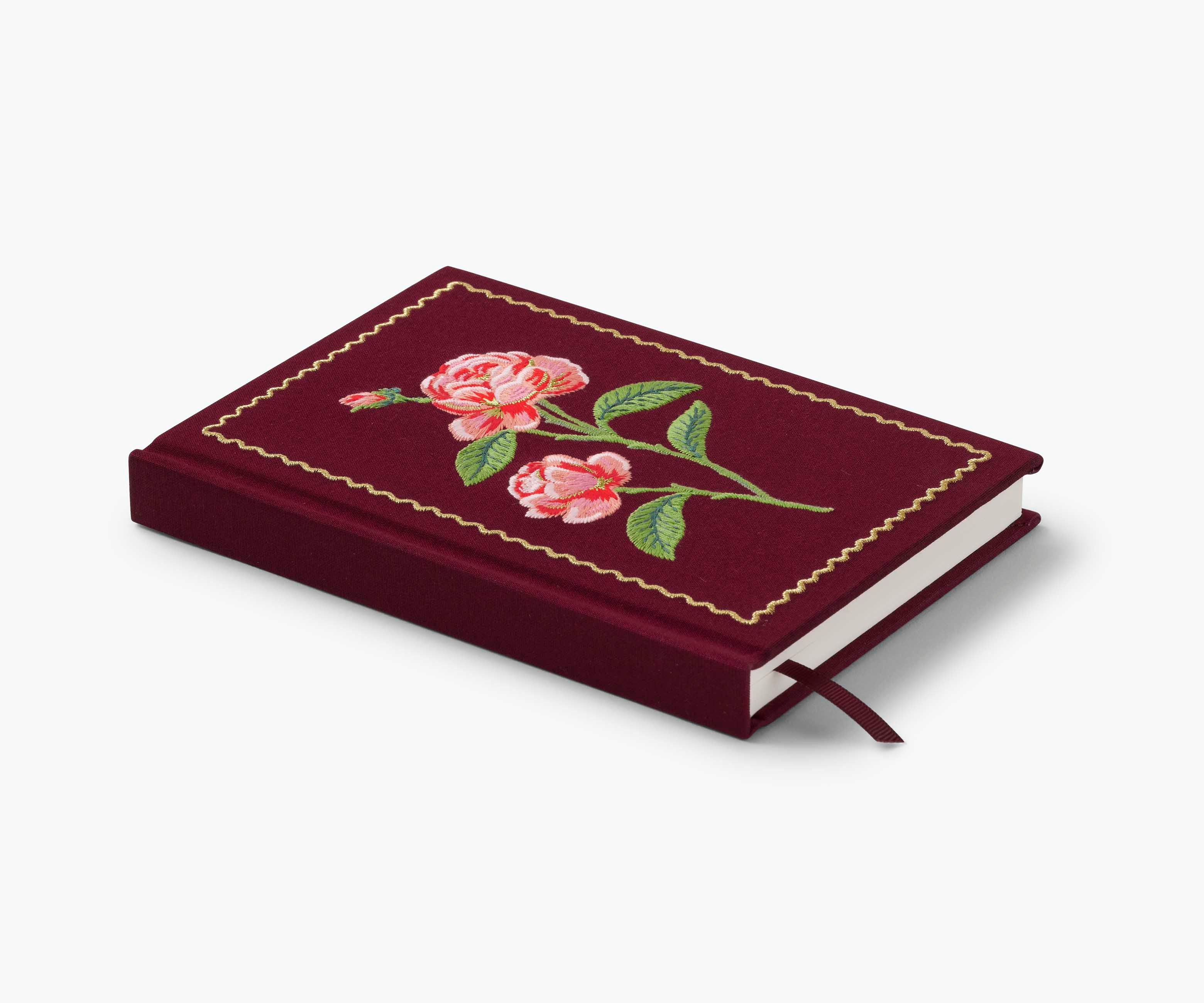 Embroidered Journal - Roses - Image 4