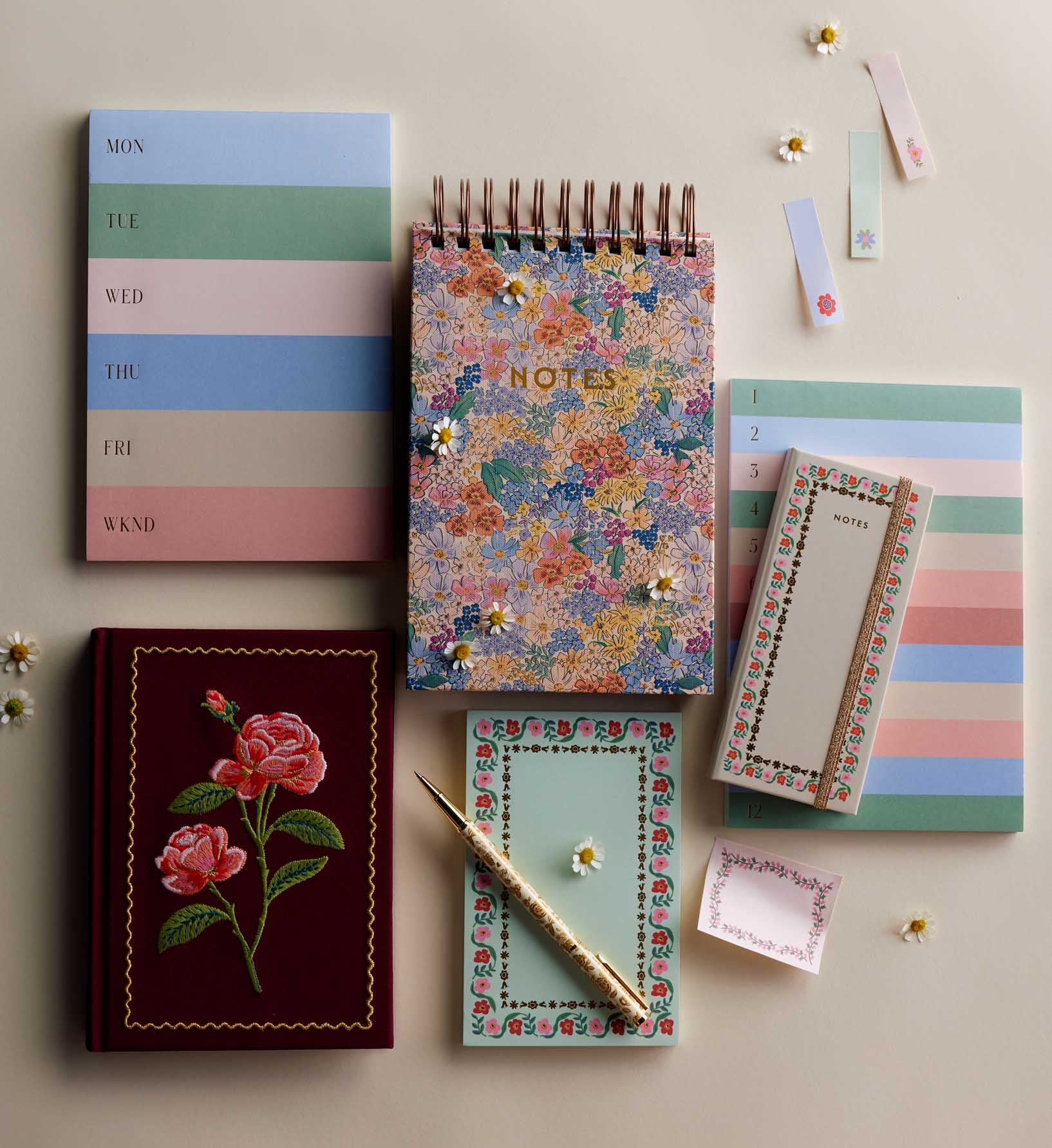 Embroidered Journal - Roses - Image 2