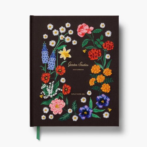 Embroidered Sketchbook - Garden Study