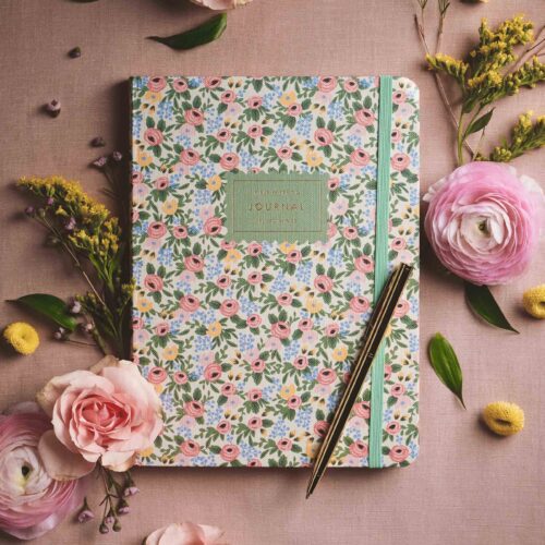 Alternative view of Journal with Pen - Rosa