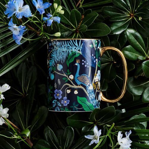 Alternative view of Porcelain Mug - Peacock