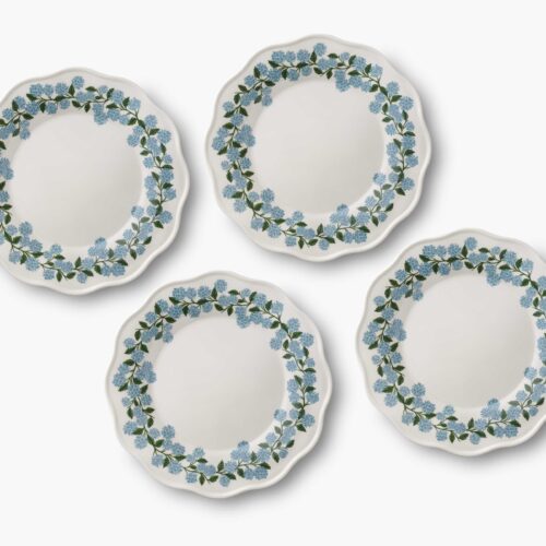 Melamine Assorted Dinner Plates - Hydrangea