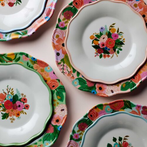 Alternative view of Melamine Assorted Dessert Plates - Garden Party