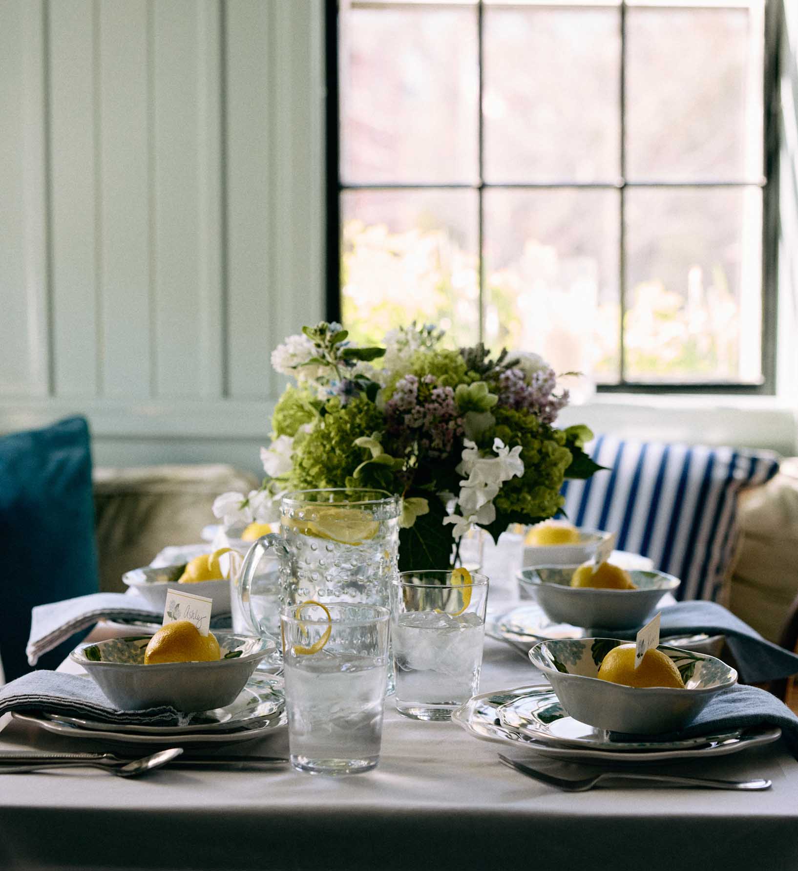 Melamine Assorted Dessert Plates - Hydrangea - Image 2