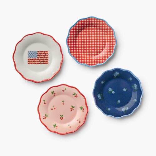 Melamine Assorted Dessert Plates - Americana