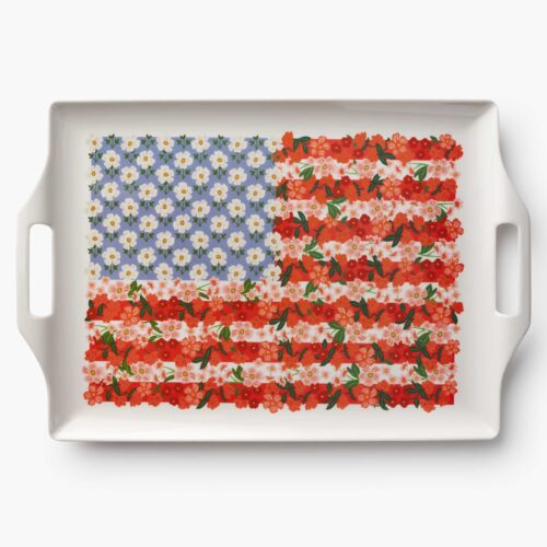 Melamine Serving Platter with Handles - Americana