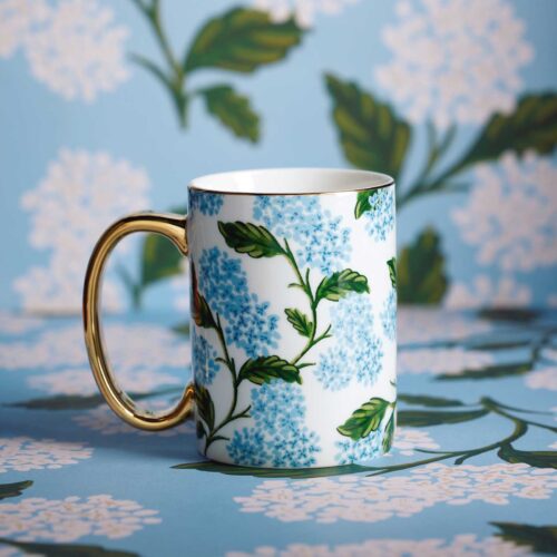 Alternative view of Porcelain Mug - Hydrangea