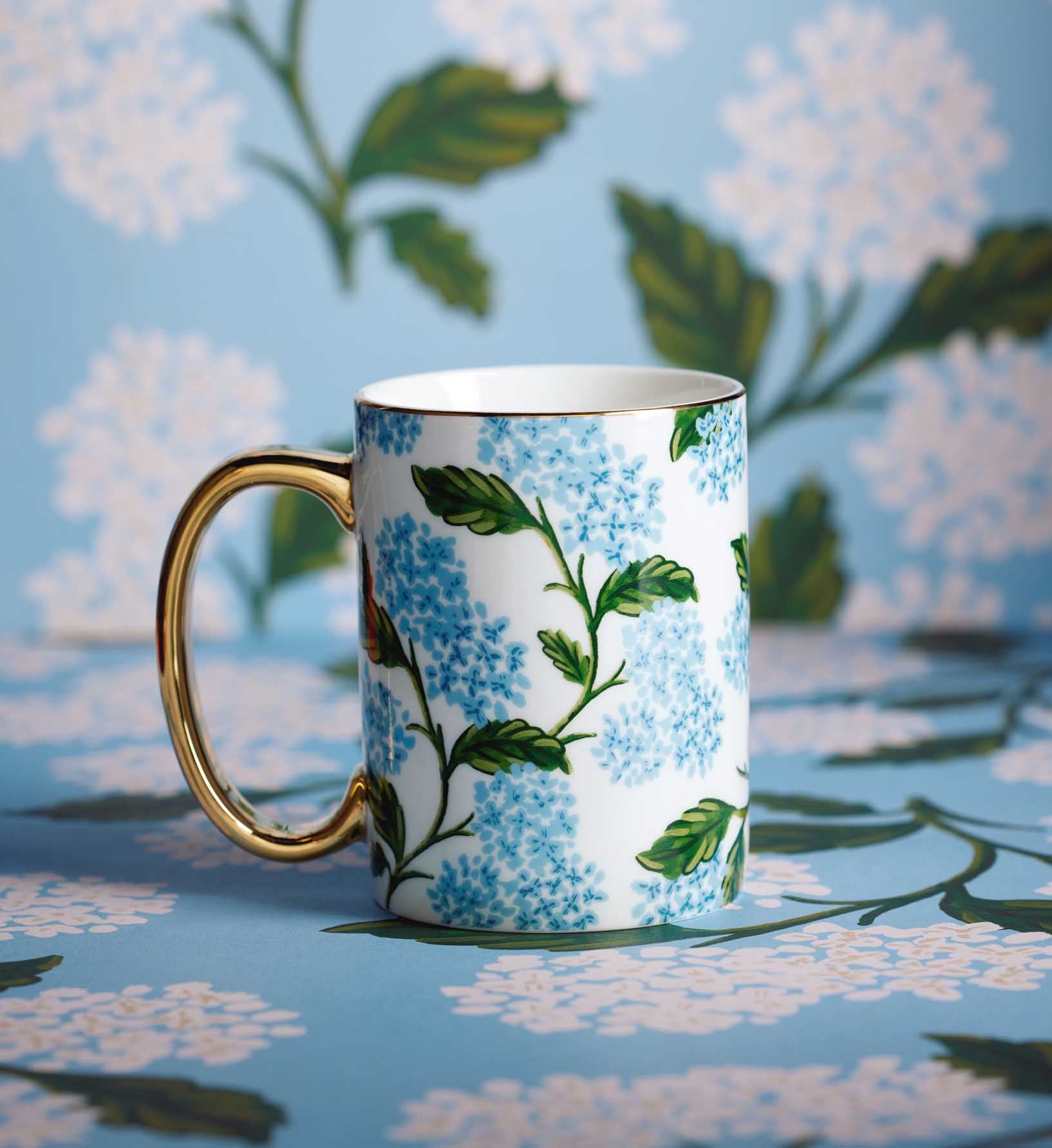 Porcelain Mug - Hydrangea - Image 2