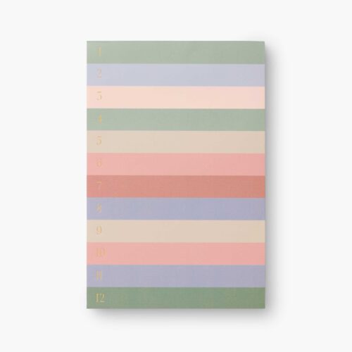 Large Memo Notepad - Muted Numbered Colorblock