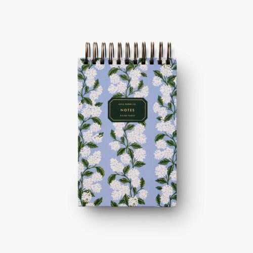 Desktop Spiral Notepad - Hydrangea