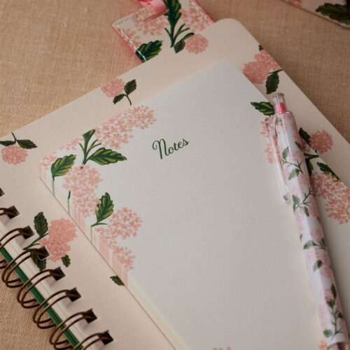 Alternative view of Blank Notepad - Pink Hydrangea