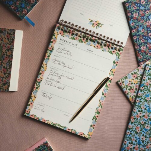 Alternative view of Desktop Weekly Planner - Rosa