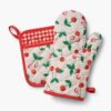 Oven Mitt and Pot Holder Set - Cherries