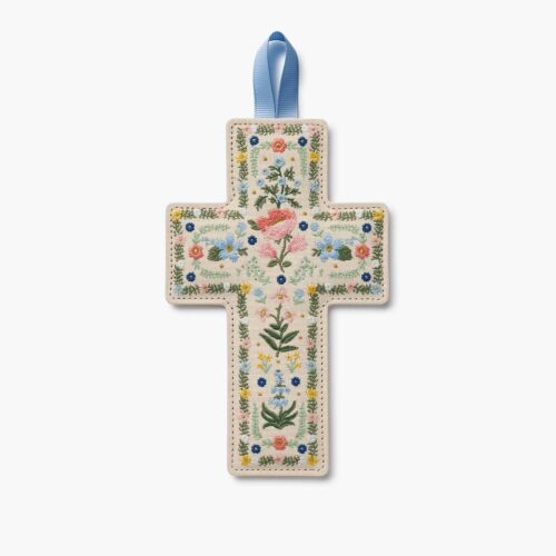 Embroidered Cross - Rosette