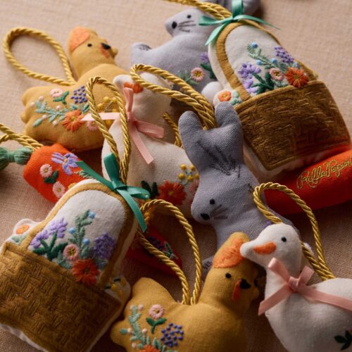Alternative view of Embroidered Ornament Set - Spring Farm
