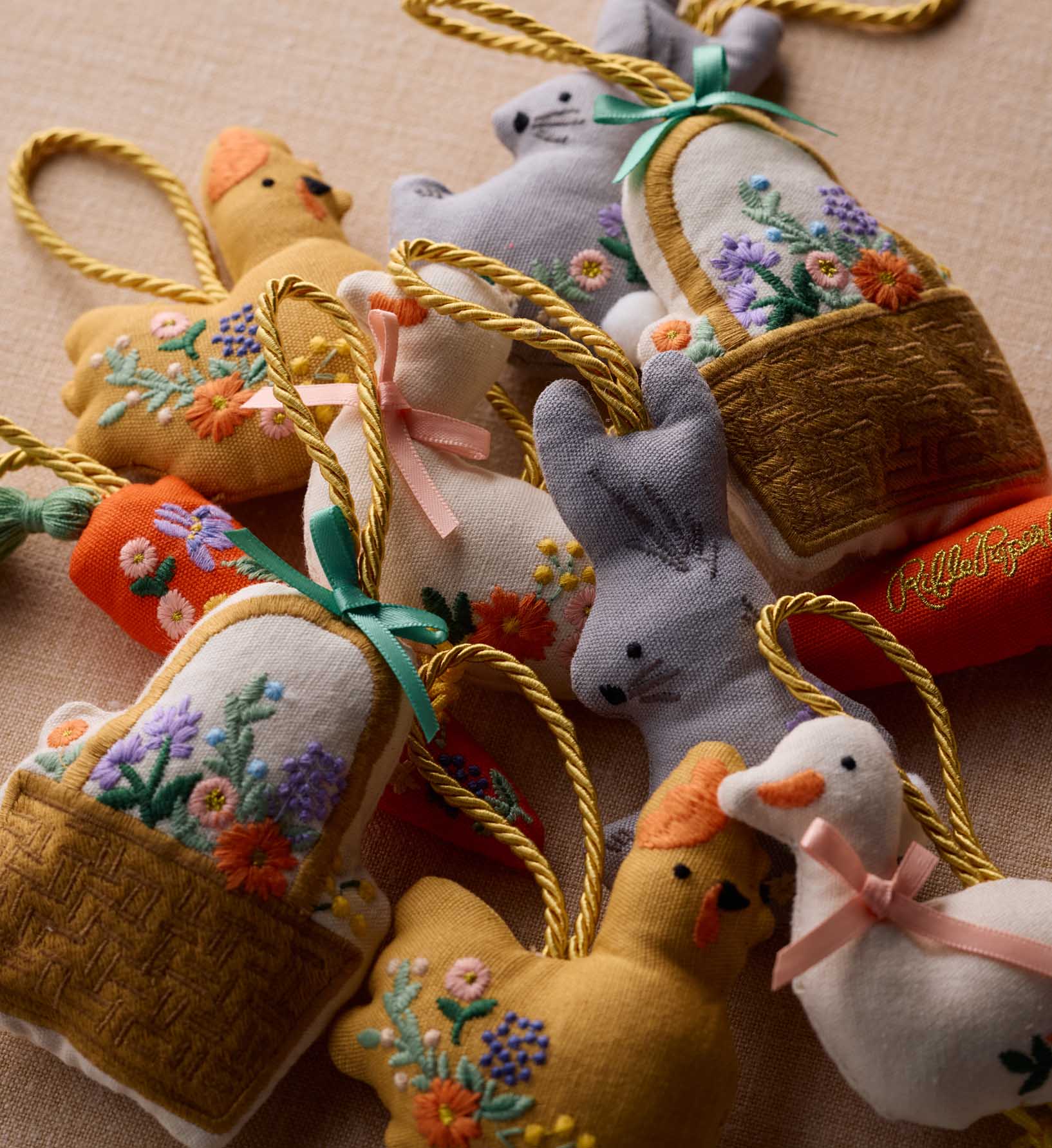 Embroidered Ornament Set - Spring Farm - Image 2