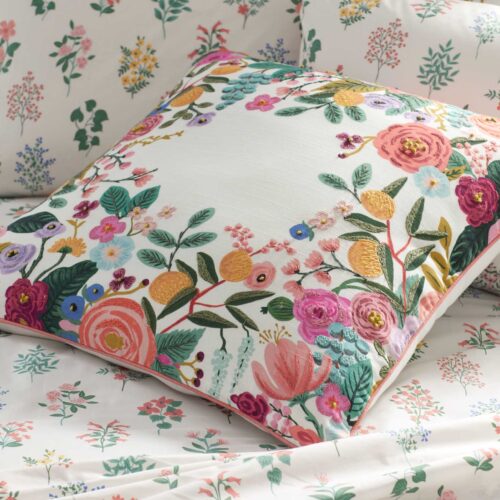 Alternative view of Embroidered Pillow Cover - Garden Party