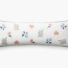 Embroidered Lumbar Pillow Cover - Dahlia