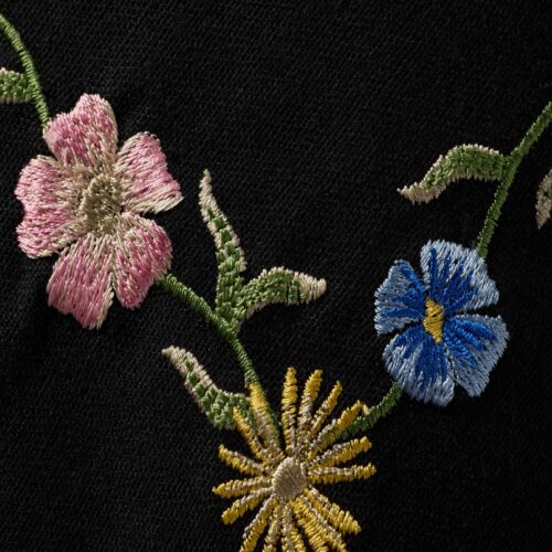 Alternative view of Curio Border Embroidered Pillow - Black