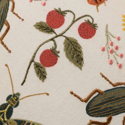 Alternative view of Curio Garden Embroidered Pillow - White