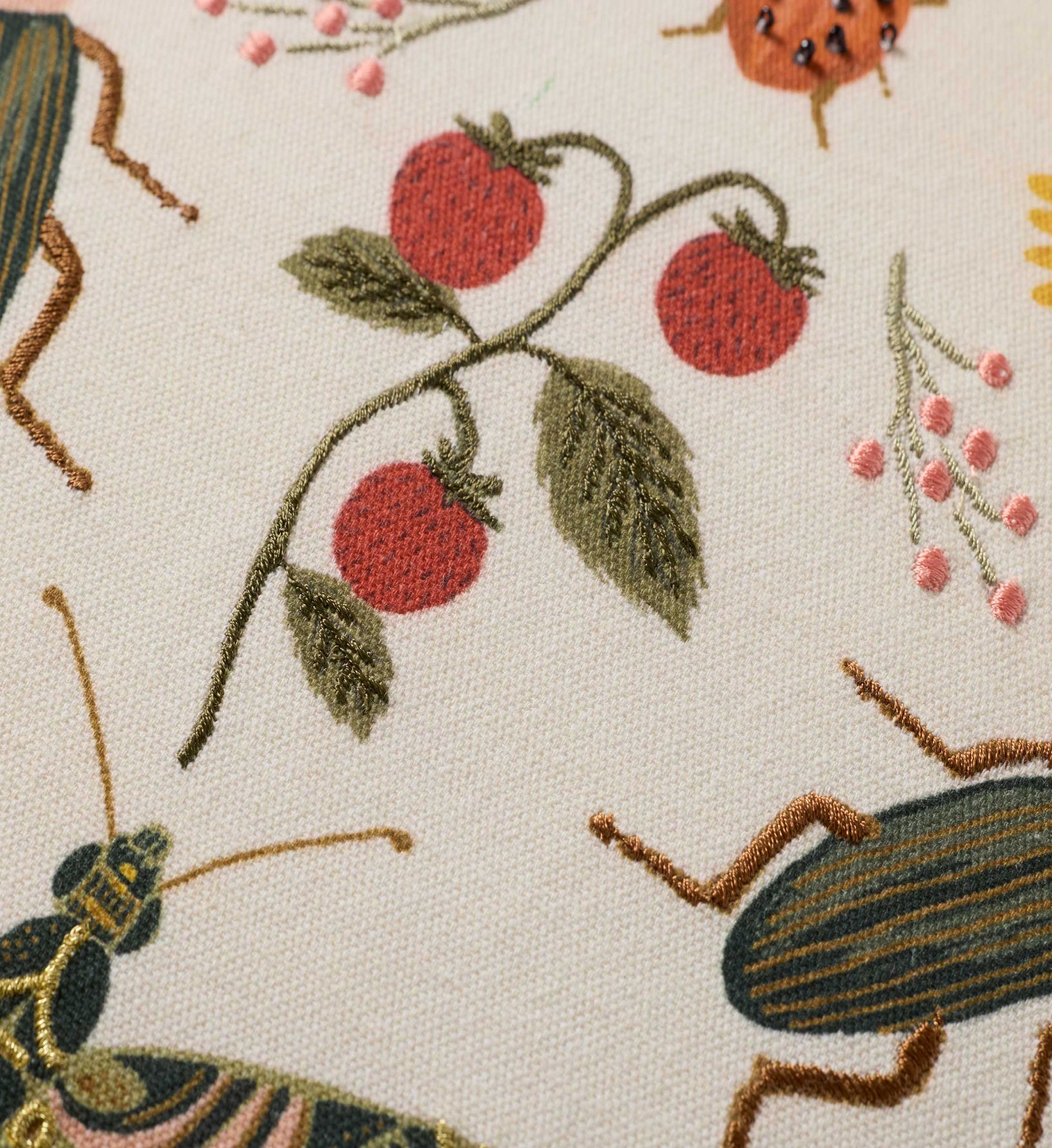 Curio Garden Embroidered Pillow - White - Image 2