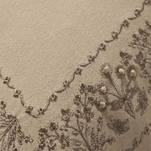 Alternative view of Estee Border Embroidered Pillow - Cream