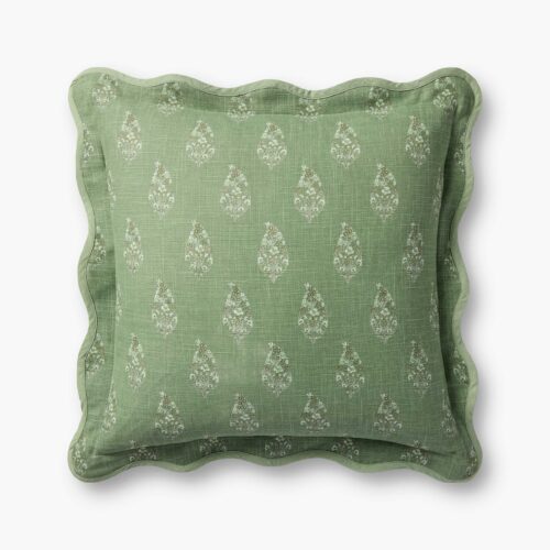 Paisley Pillow - Green