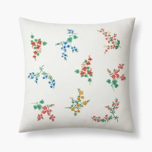 Embroidered Pillow Cover - Amelia