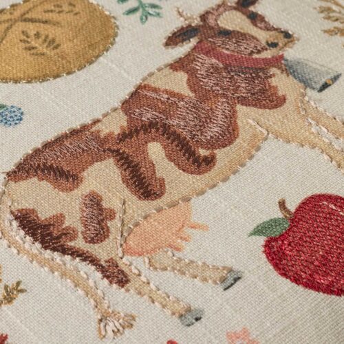 Alternative view of Country Home Embroidered Pillow - Multi