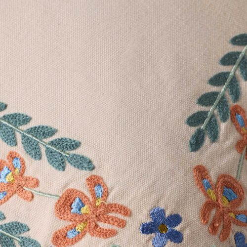 Alternative view of Willow Border Embroidered Pillow - Ivory