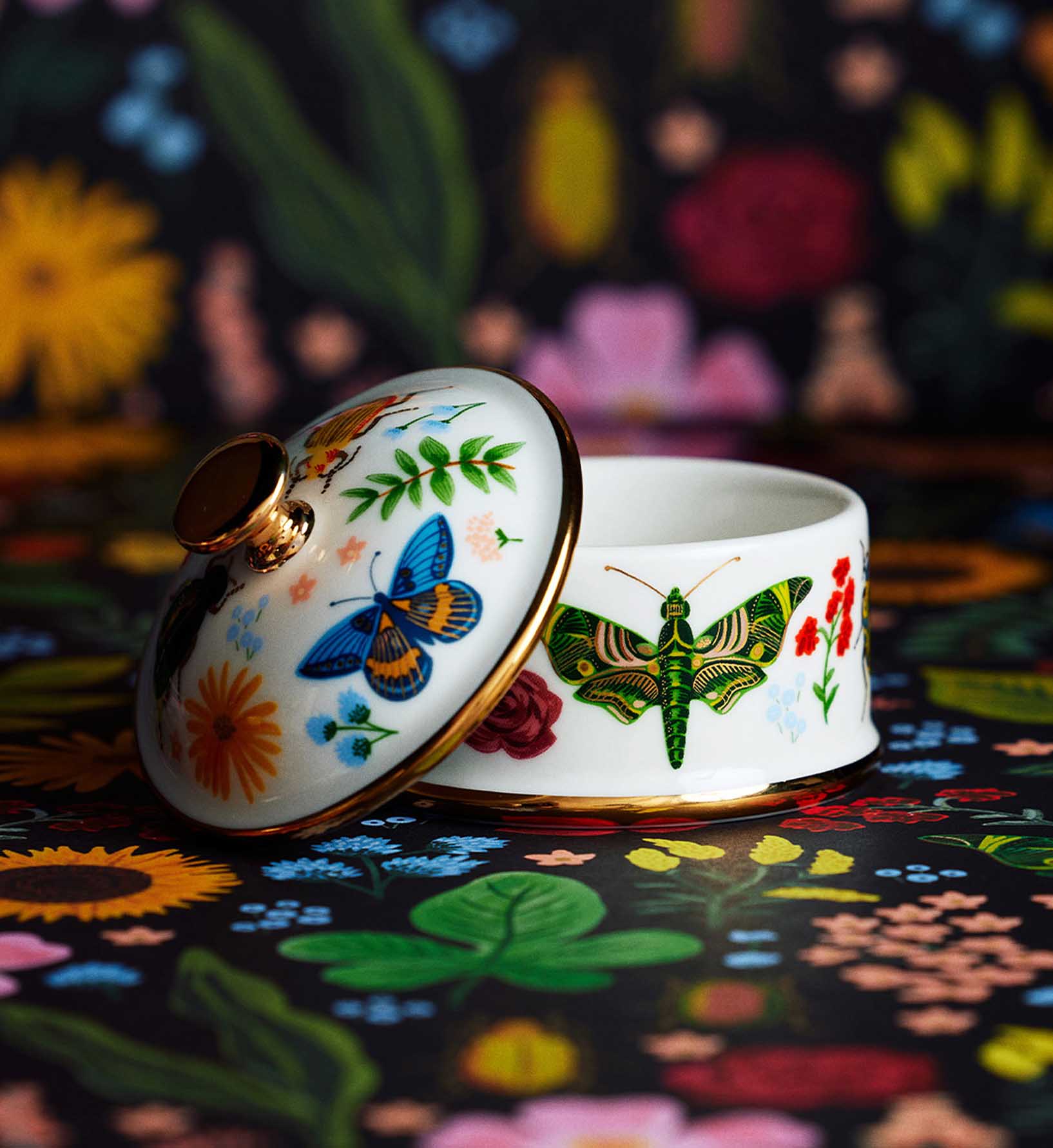 Round Porcelain Box - Curio - Image 2