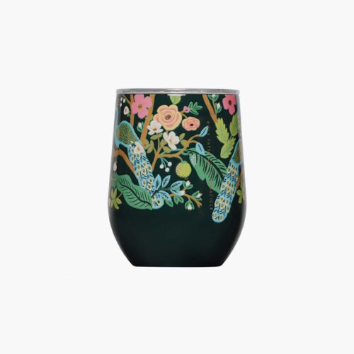 Stemless Wine Cup - Peacock